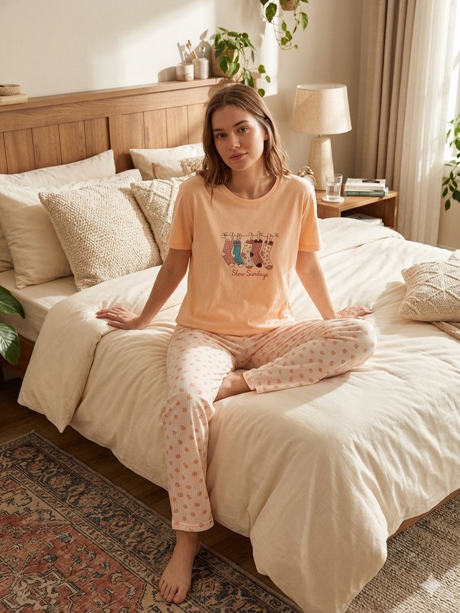 Rahat Pijama Kombini – Evde Konforlu ve Şık Kadın Giyim